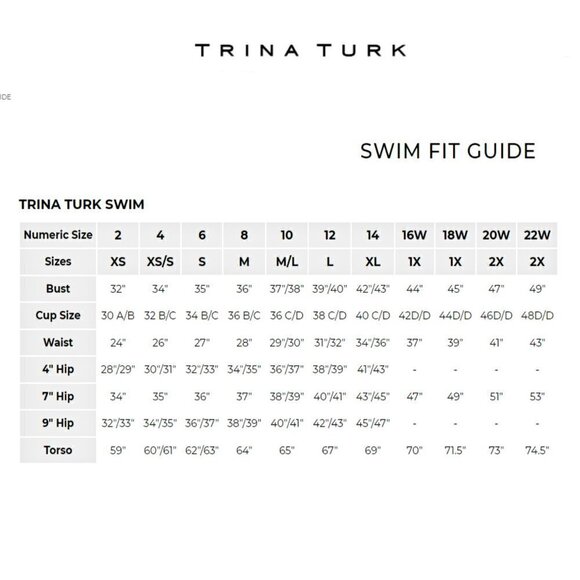 NWT TRINA TURK Women's Handkerchief Bandeau Tankini Top - Picture 5 of 6